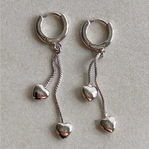 Voce Earrings & Necklace Silver